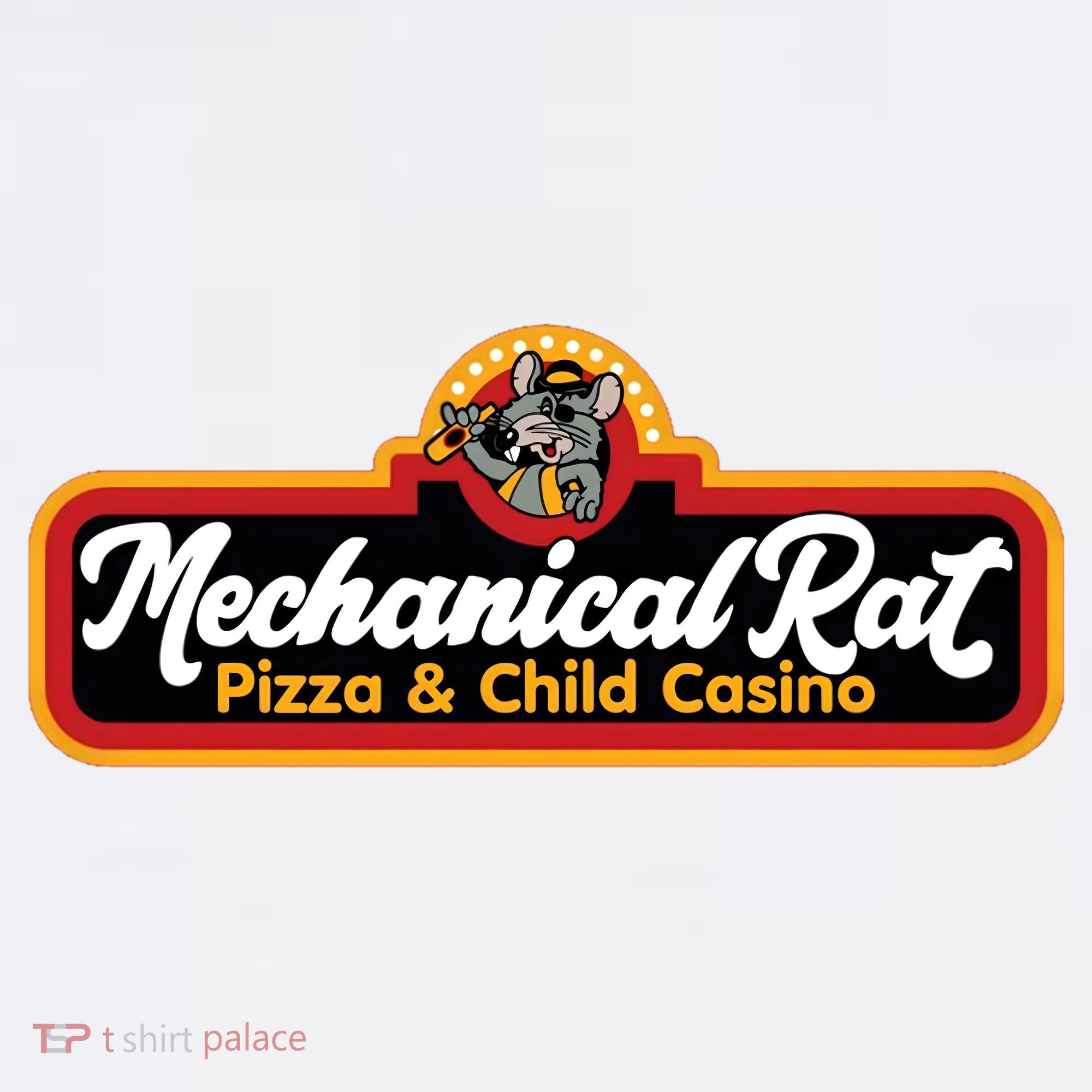 Mechanical Rat Pizza & Child Casino Comfort Colors Garment-Dyed Hooded Sweatshirt