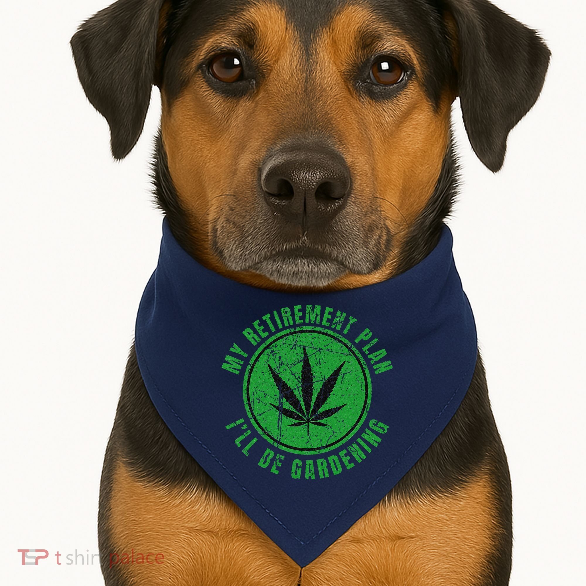 My Retirement Plan Cannabis Weed Marijuana Gardening 2024 USA-Made Doggie Bandana