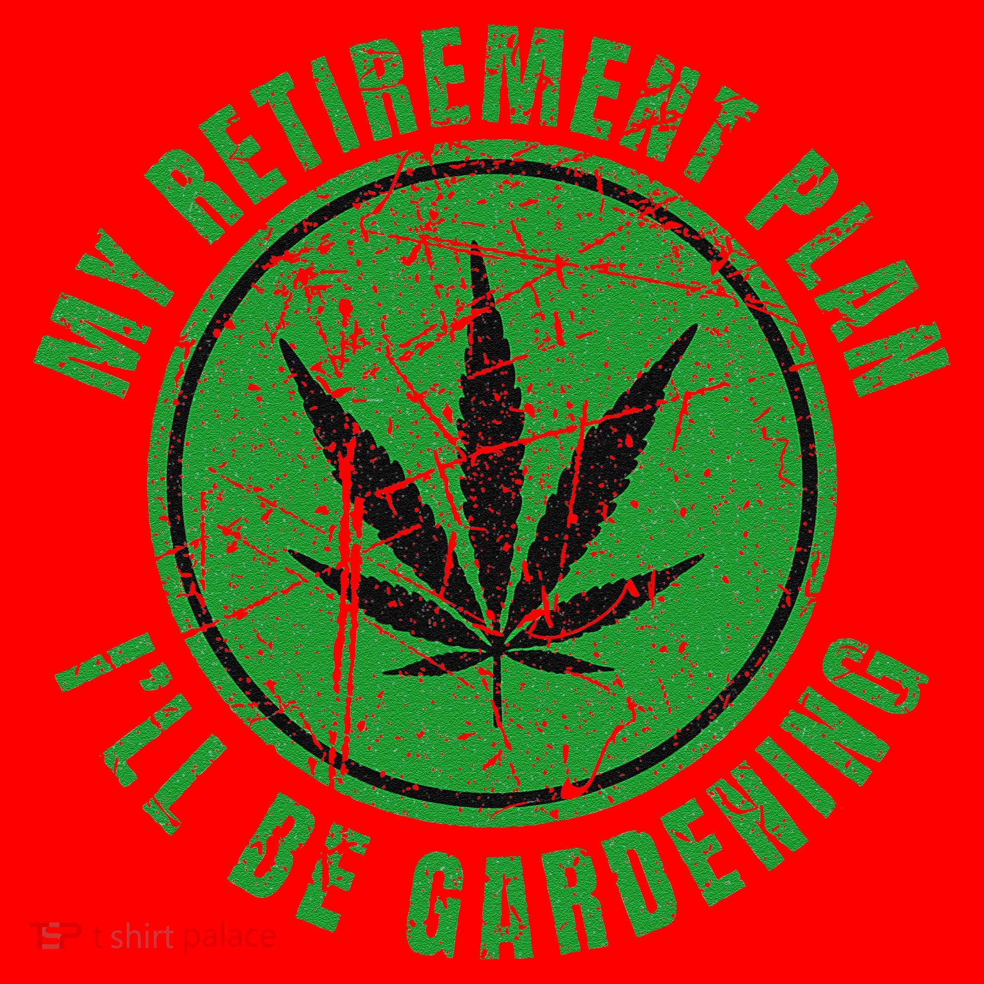 My Retirement Plan Cannabis Weed Marijuana Gardening 2024 Santa Hat
