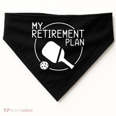 My Retirement Plan Pickleball USA-Made Doggie Bandana