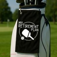 My Retirement Plan Pickleball Golf Towel thumb 2