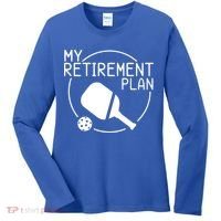 My Retirement Plan Pickleball Women's Long Sleeve Shirt thumb 0