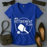 My Retirement Plan Pickleball Women's V-Neck T-Shirt thumb 2