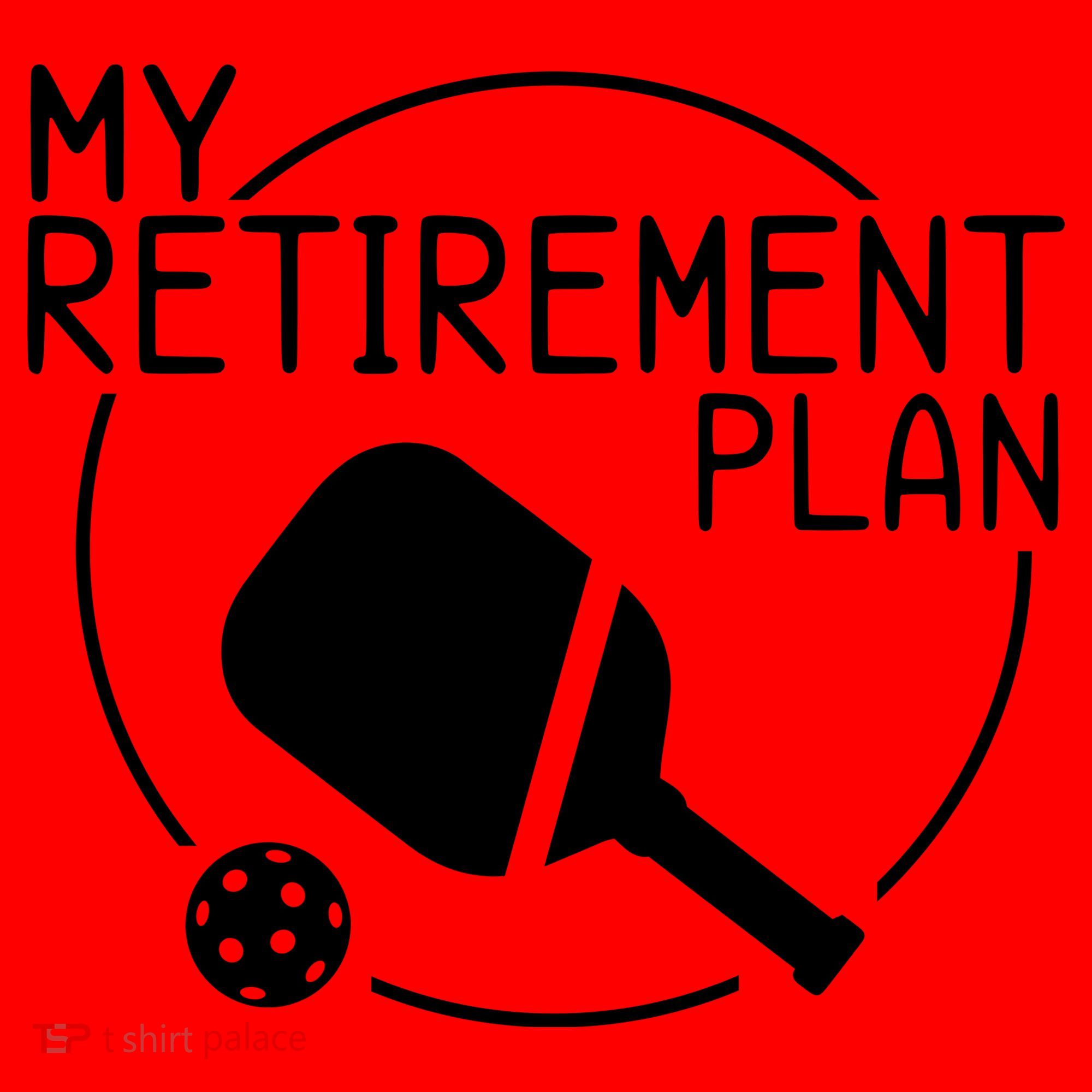 My Retirement Plan Pickleball Santa Hat