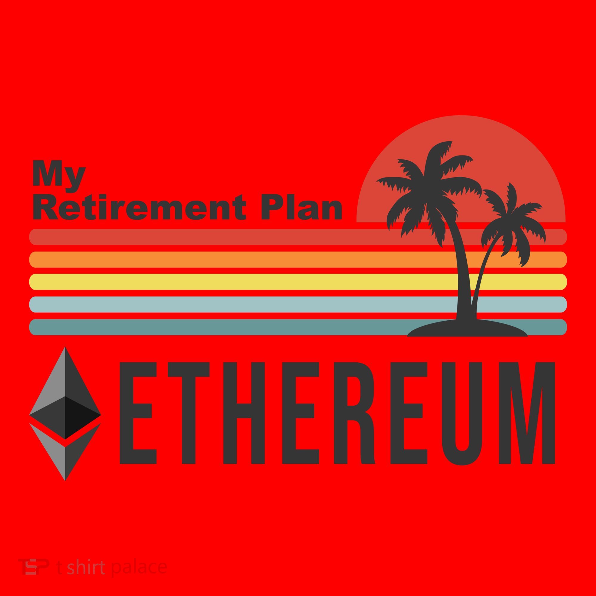 My Retirement Plan Ethereum Sunset Santa Hat
