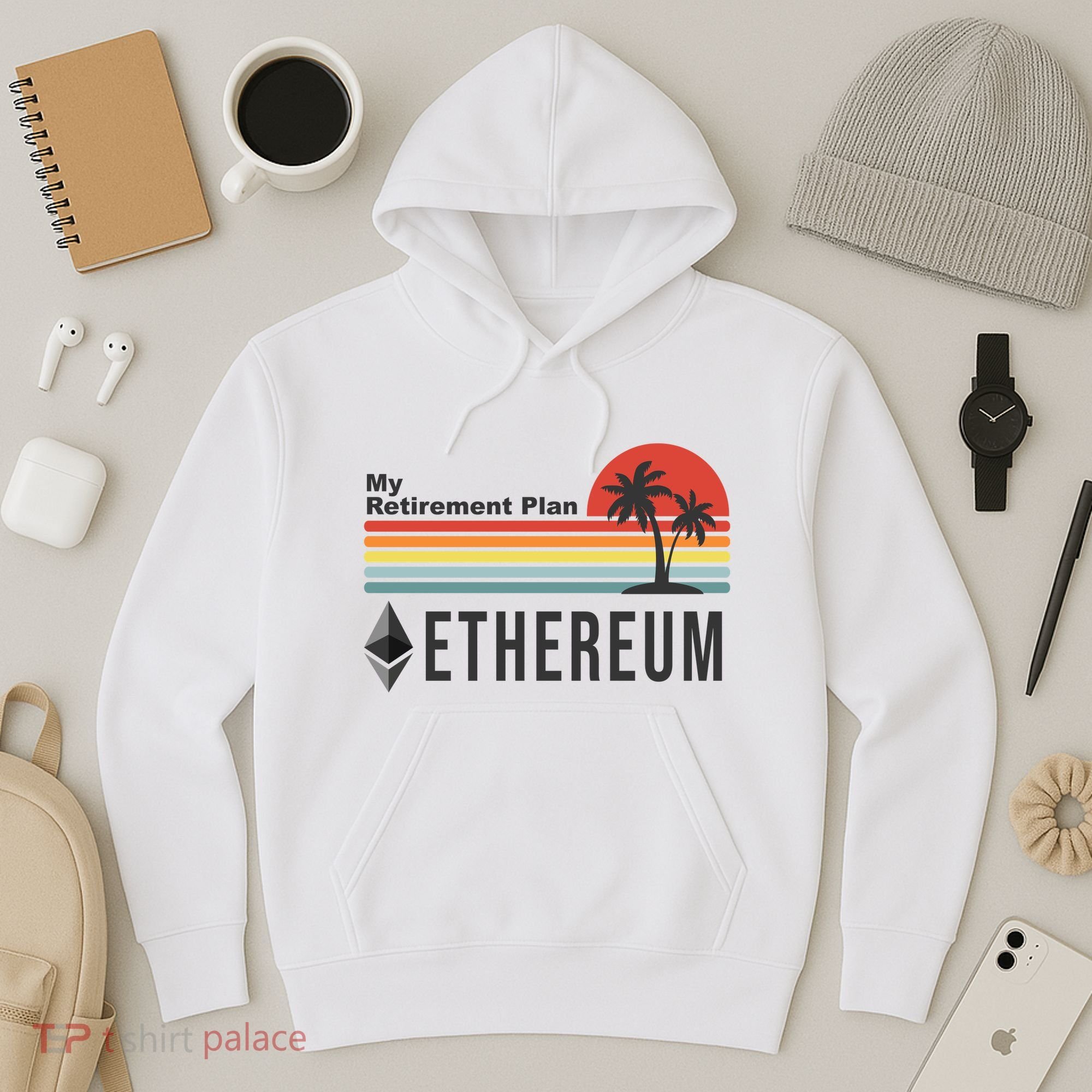 My Retirement Plan Ethereum Sunset Hoodie