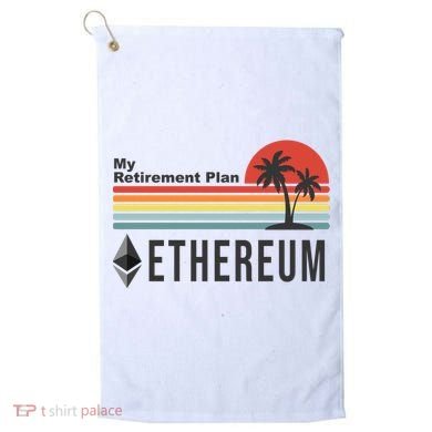 My Retirement Plan Ethereum Sunset Golf Towel