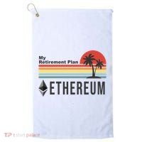 My Retirement Plan Ethereum Sunset Golf Towel thumb 0