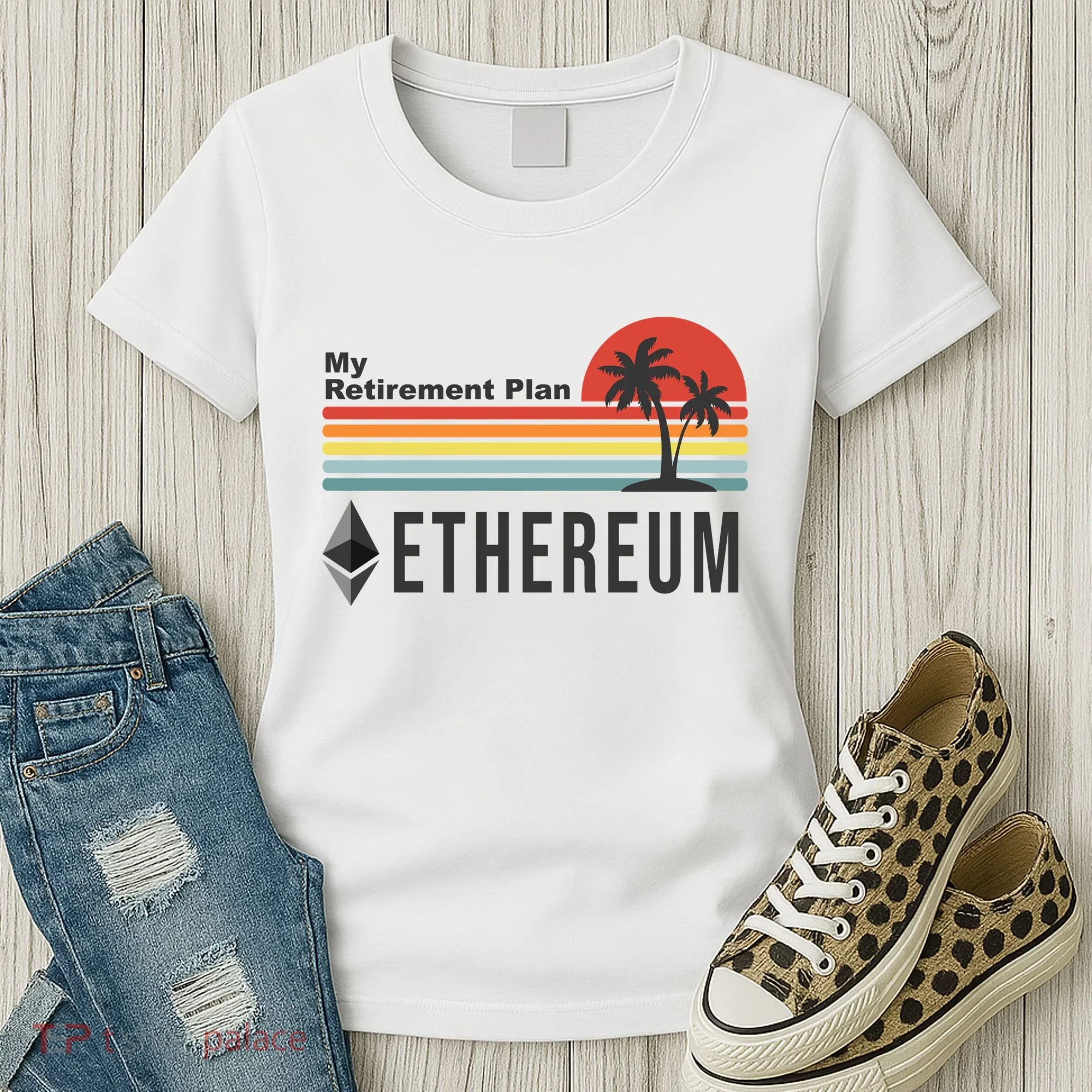 My Retirement Plan Ethereum Sunset Women's T-Shirt