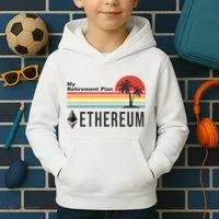 My Retirement Plan Ethereum Sunset Kids Hoodie thumb 2