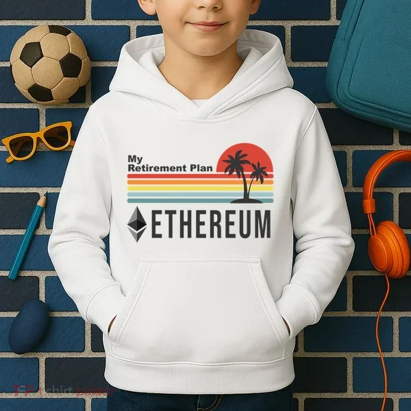 My Retirement Plan Ethereum Sunset Kids Hoodie