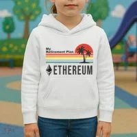 My Retirement Plan Ethereum Sunset Kids Hoodie thumb 3