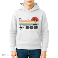 My Retirement Plan Ethereum Sunset Kids Hoodie thumb 4