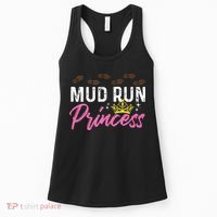 Mud Run Princess For A Mudding Mudder Trail Running Lover Women's Tank Top thumb 0