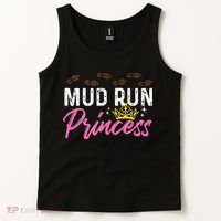 Mud Run Princess For A Mudding Mudder Trail Running Lover Tank Top thumb 2