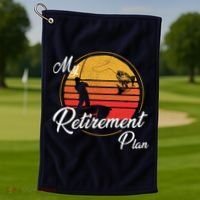 My Retirement Plan - Fishing Golf Towel thumb 1