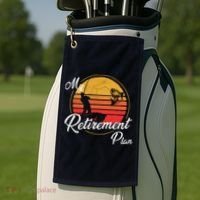 My Retirement Plan - Fishing Golf Towel thumb 2
