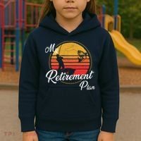 My Retirement Plan - Fishing Kids Hoodie thumb 3