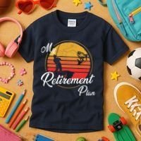 My Retirement Plan - Fishing Kids T-Shirt thumb 3