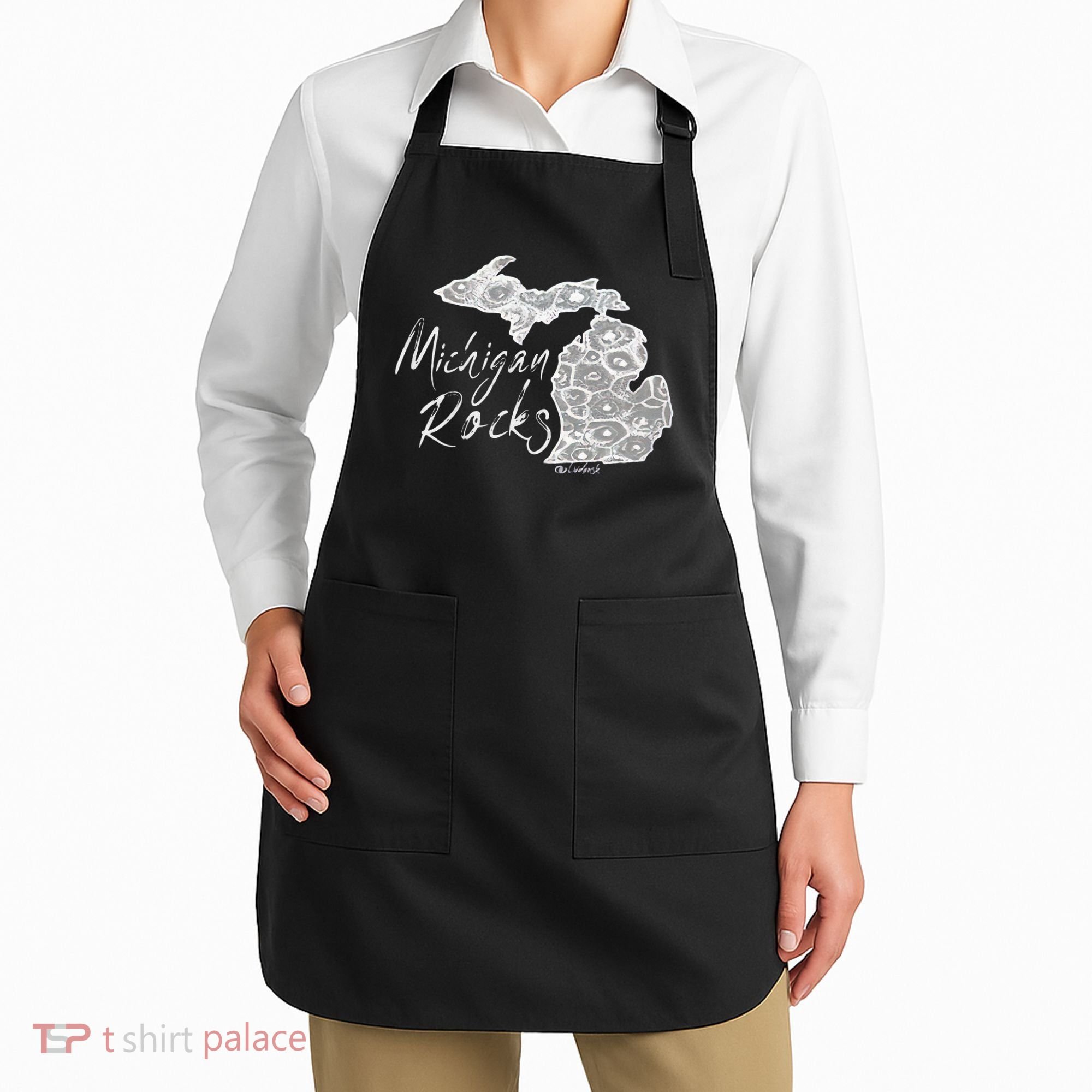MICHIGAN ROCKS PETOSKEY STONE Apron