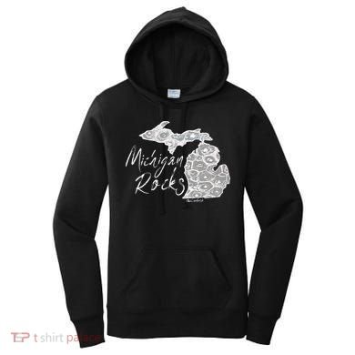 MICHIGAN ROCKS PETOSKEY STONE Women's Hoodie