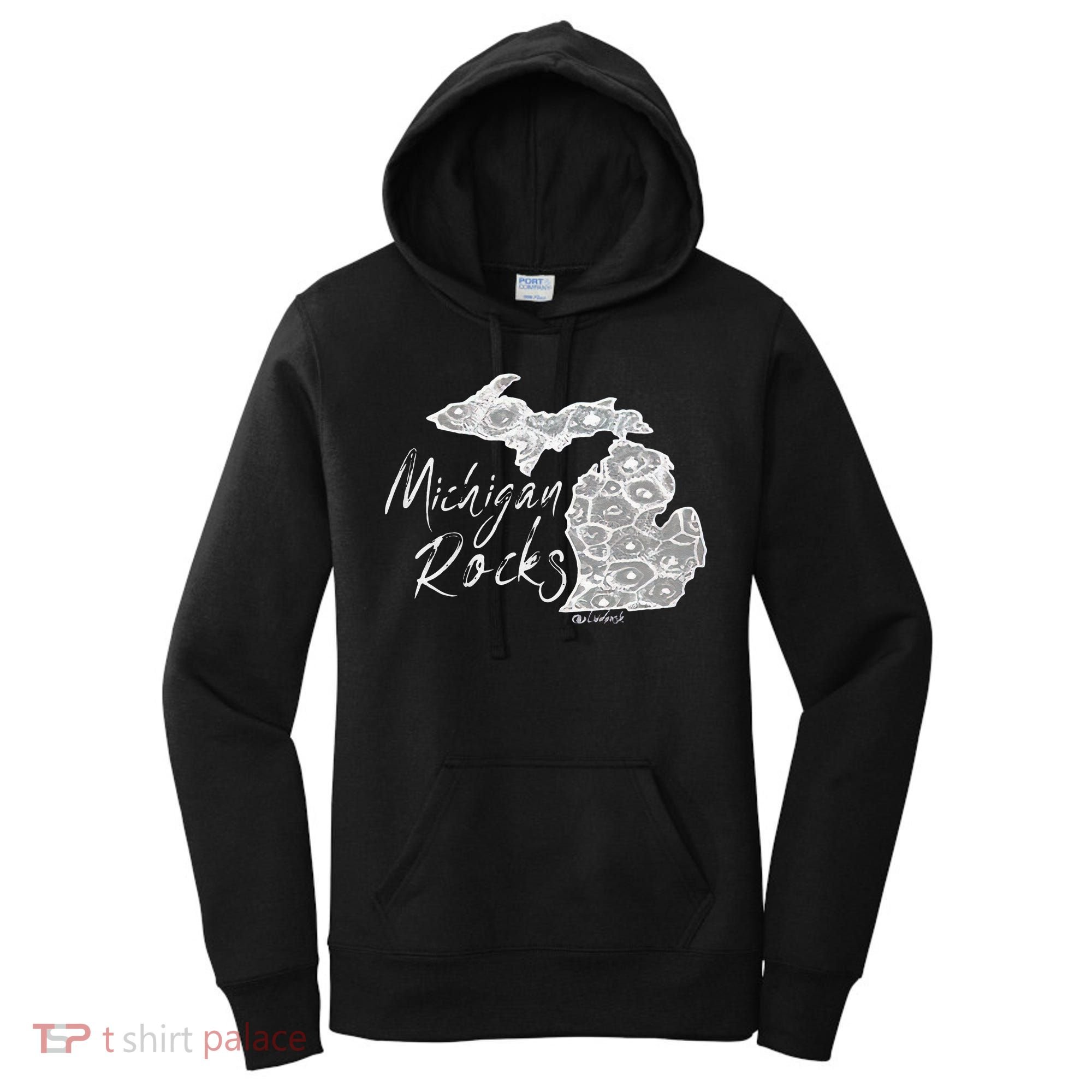 MICHIGAN ROCKS PETOSKEY STONE Women's Hoodie