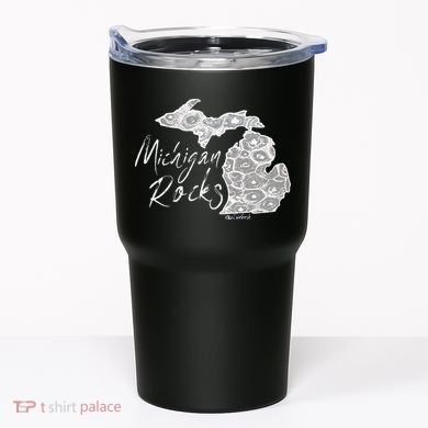 MICHIGAN ROCKS PETOSKEY STONE Tumbler