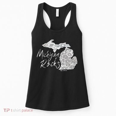 MICHIGAN ROCKS PETOSKEY STONE Women's Tank Top