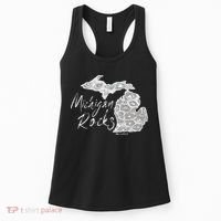 MICHIGAN ROCKS PETOSKEY STONE Women's Tank Top thumb 0