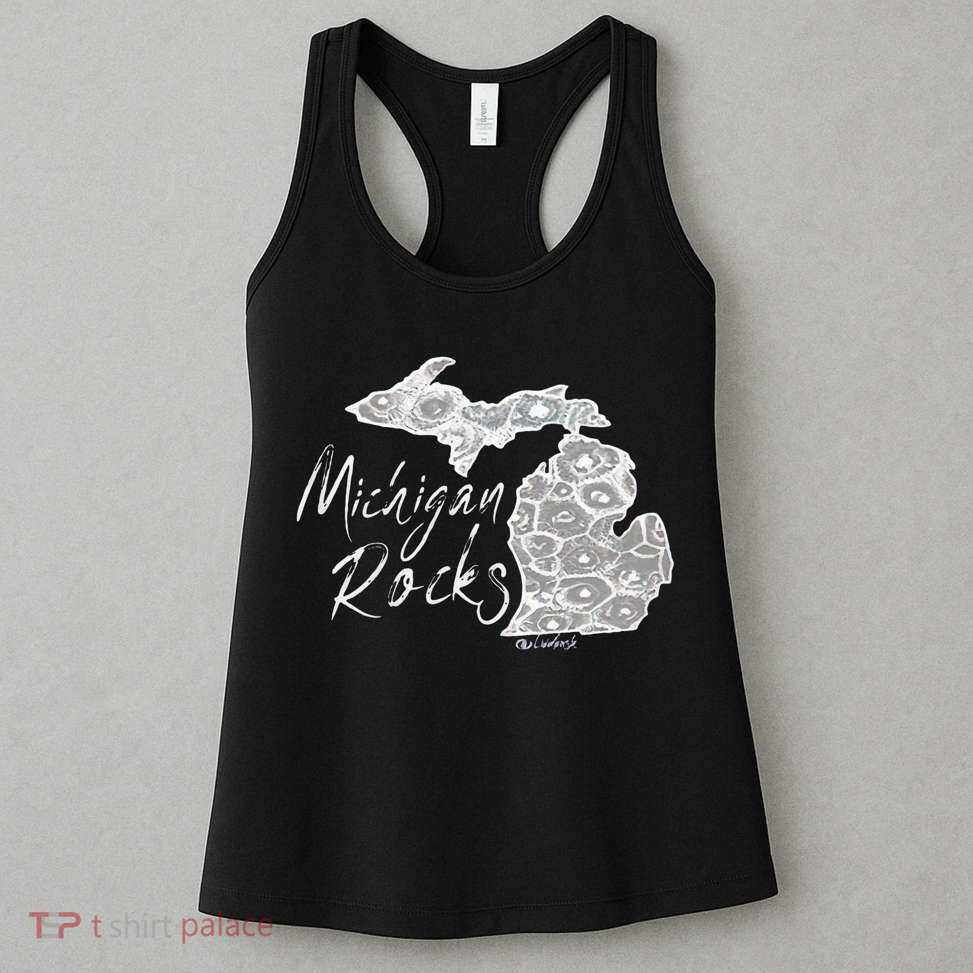 MICHIGAN ROCKS PETOSKEY STONE Women's Tank Top