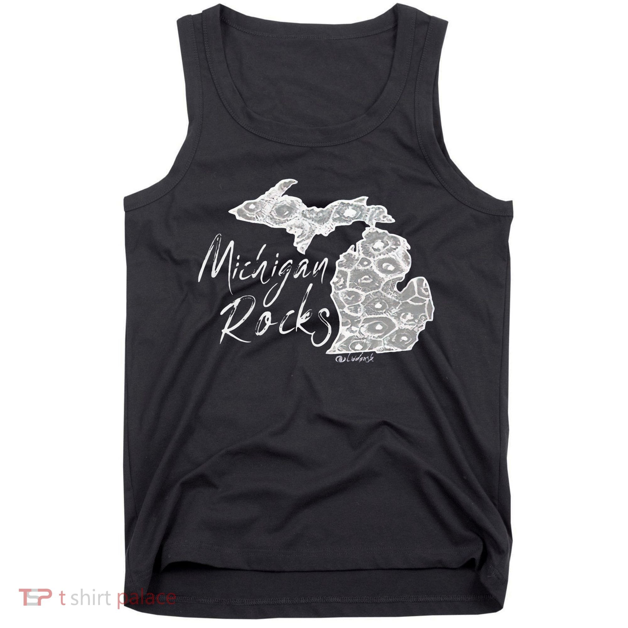 MICHIGAN ROCKS PETOSKEY STONE Tank Top