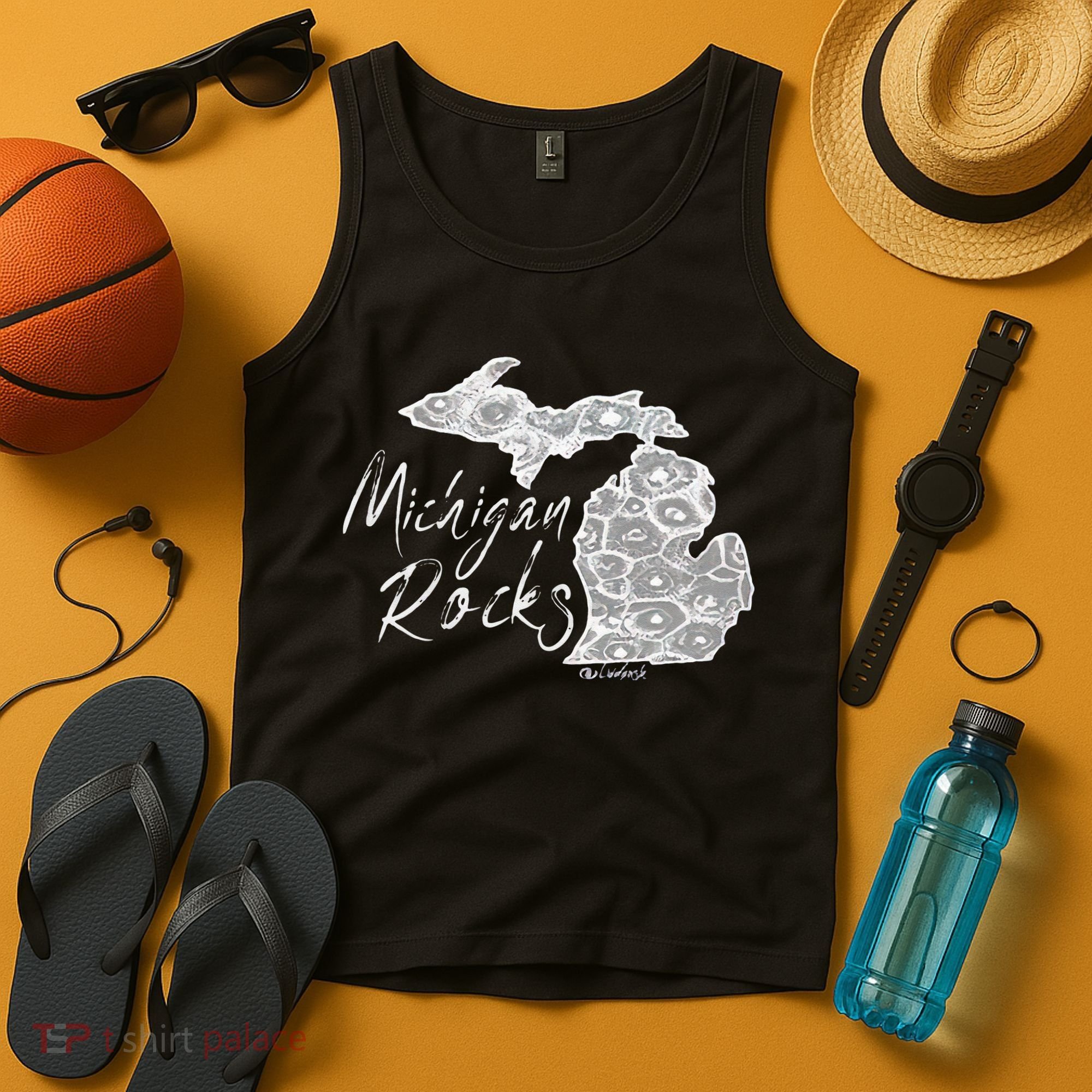 MICHIGAN ROCKS PETOSKEY STONE Tank Top