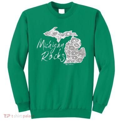 MICHIGAN ROCKS PETOSKEY STONE Sweatshirt
