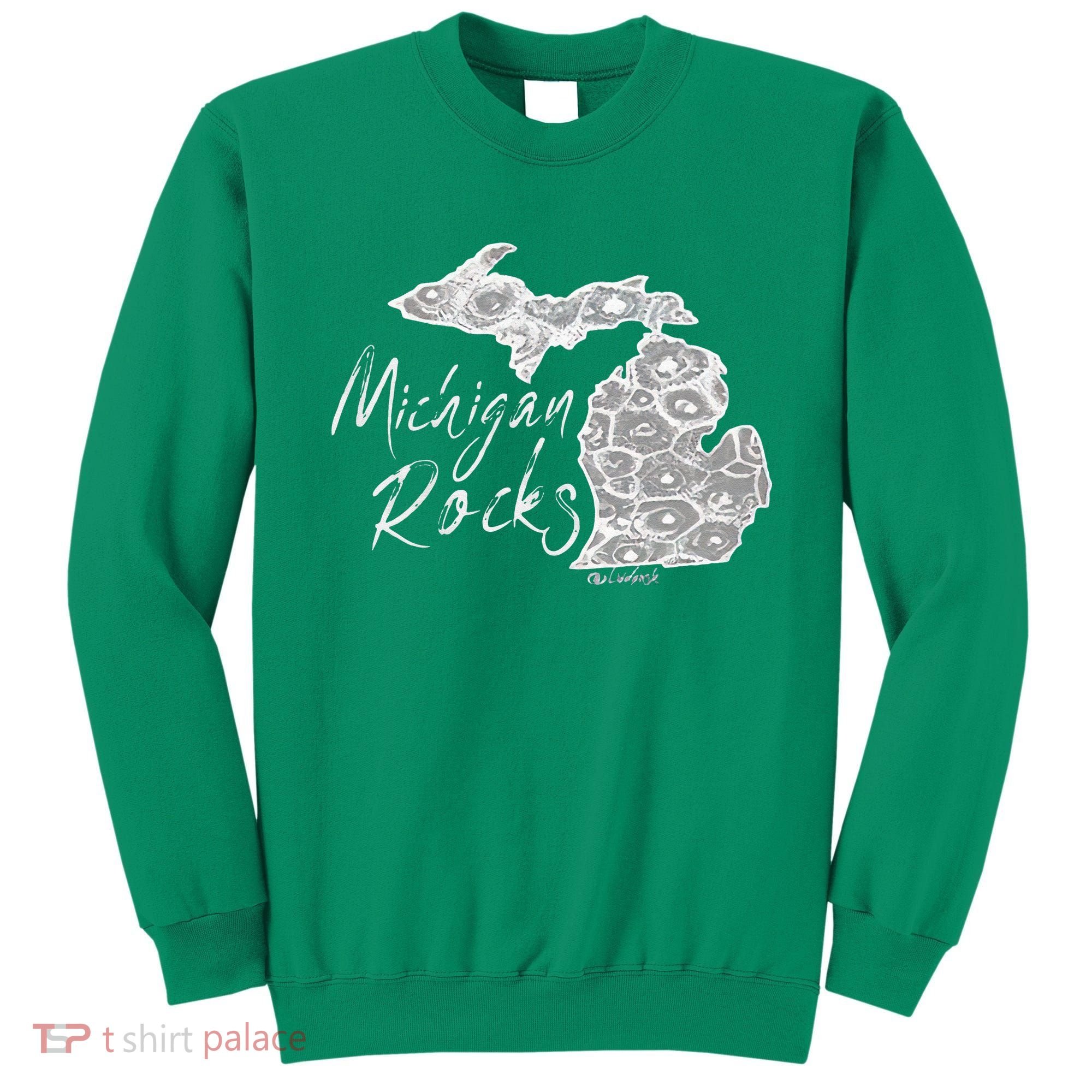 MICHIGAN ROCKS PETOSKEY STONE Sweatshirt