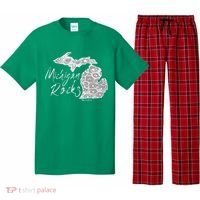 MICHIGAN ROCKS PETOSKEY STONE Pajama Set thumb 0