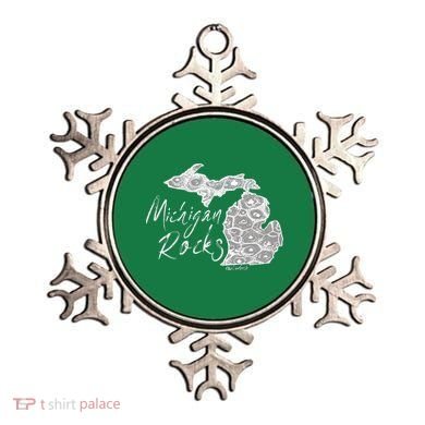 MICHIGAN ROCKS PETOSKEY STONE Ornament