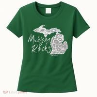 MICHIGAN ROCKS PETOSKEY STONE Women's T-Shirt thumb 0