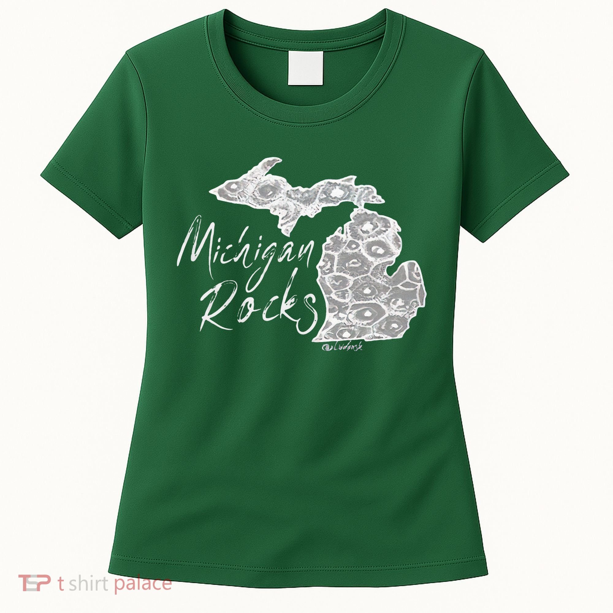 MICHIGAN ROCKS PETOSKEY STONE Women's T-Shirt