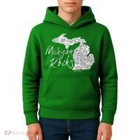 MICHIGAN ROCKS PETOSKEY STONE Kids Hoodie thumb 4