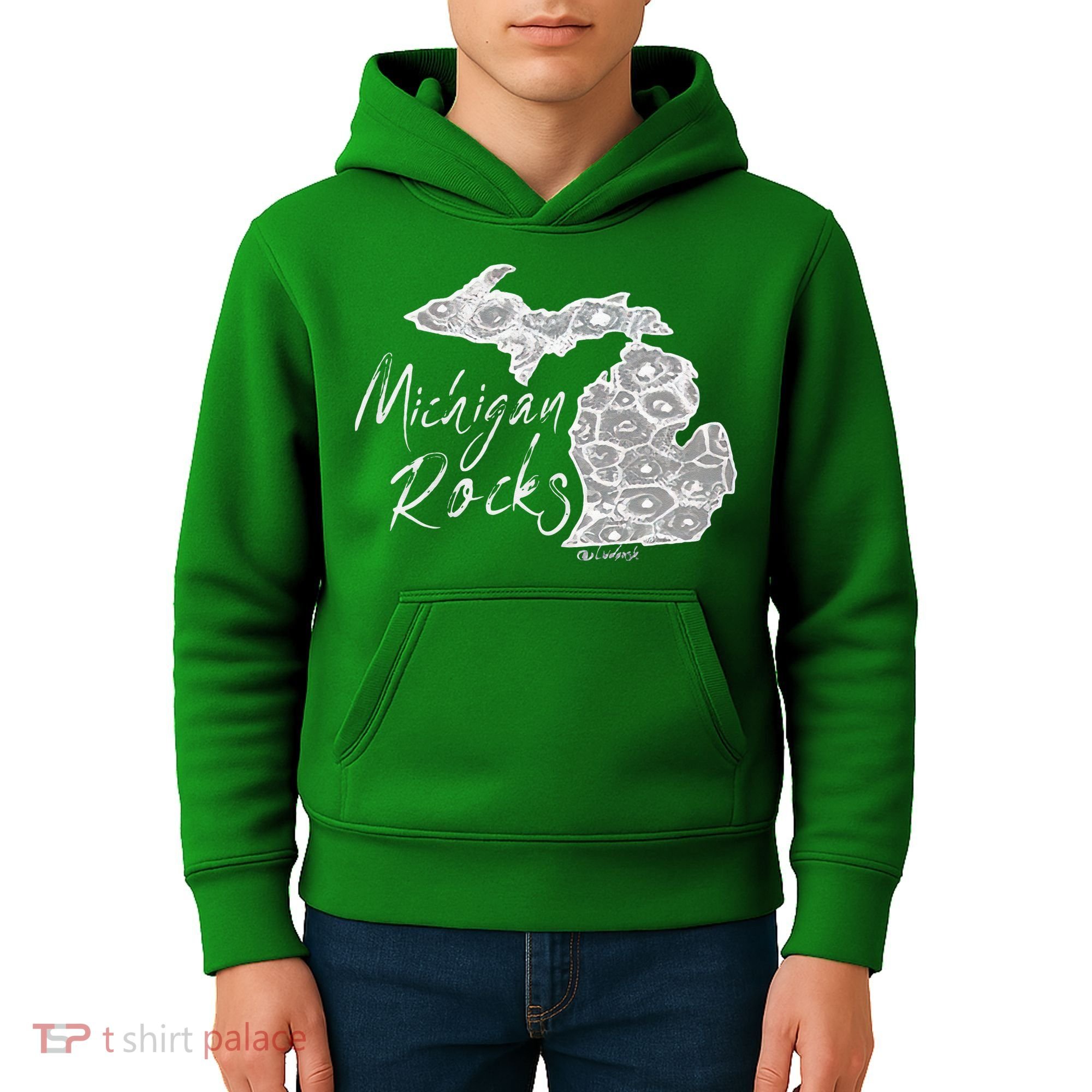 MICHIGAN ROCKS PETOSKEY STONE Kids Hoodie