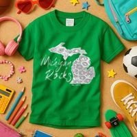 MICHIGAN ROCKS PETOSKEY STONE Kids T-Shirt thumb 3