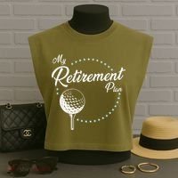 My Retirement Plan - Golf Garment-Dyed Women's Muscle Tee thumb 3