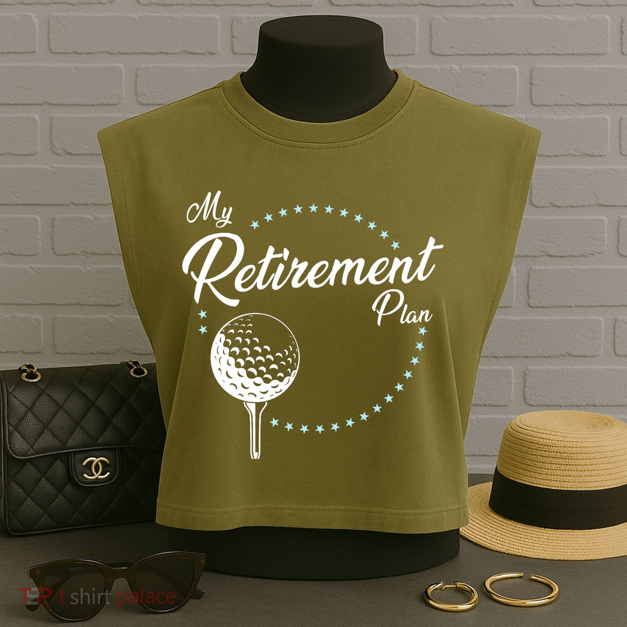 My Retirement Plan - Golf Garment-Dyed Women's Muscle Tee