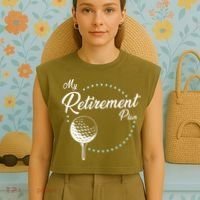 My Retirement Plan - Golf Garment-Dyed Women's Muscle Tee thumb 4