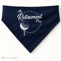 My Retirement Plan - Golf USA-Made Doggie Bandana thumb 0