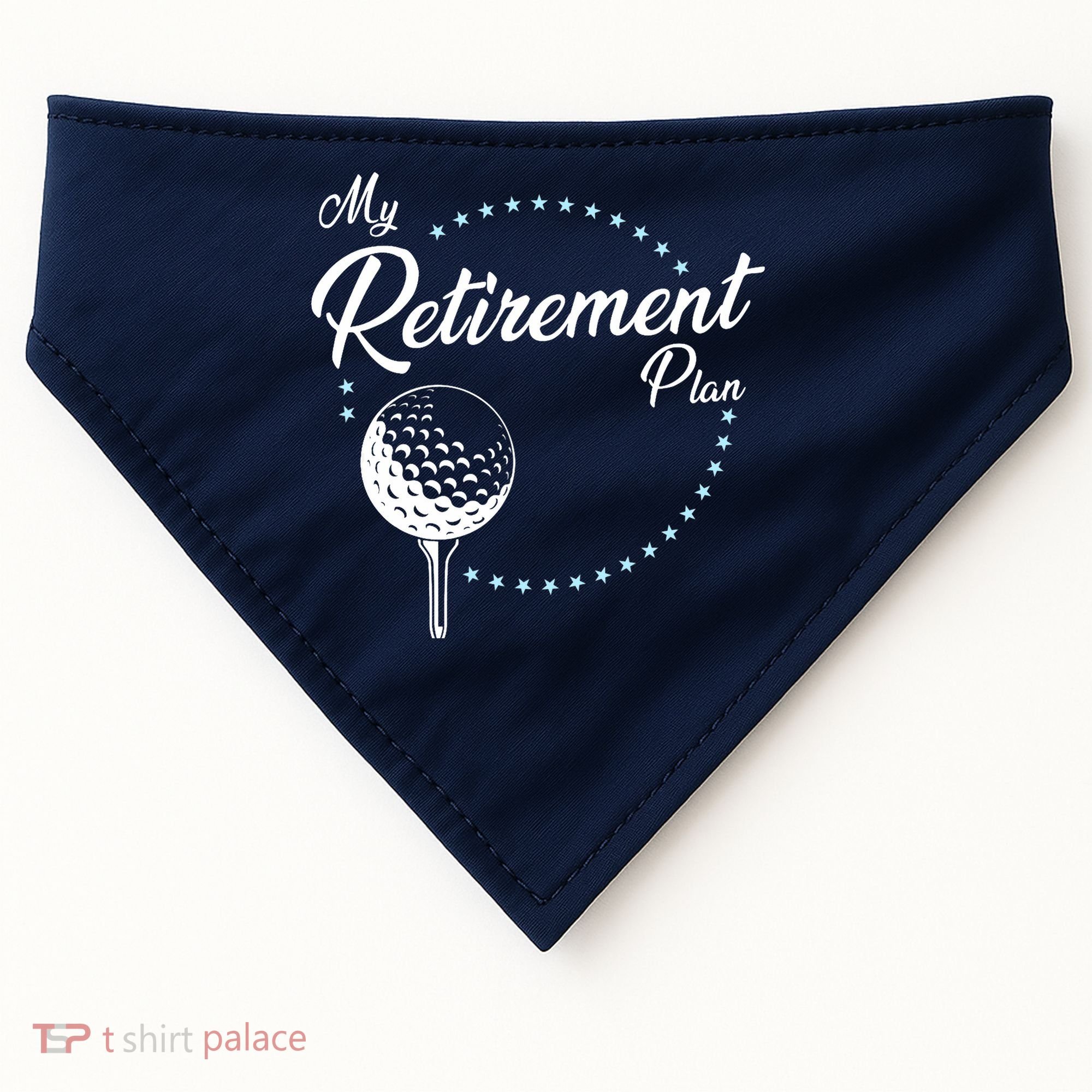 My Retirement Plan - Golf USA-Made Doggie Bandana