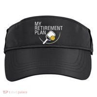 My Retirement Plan Funny Pickleball Adult Drive Performance Visor thumb 0