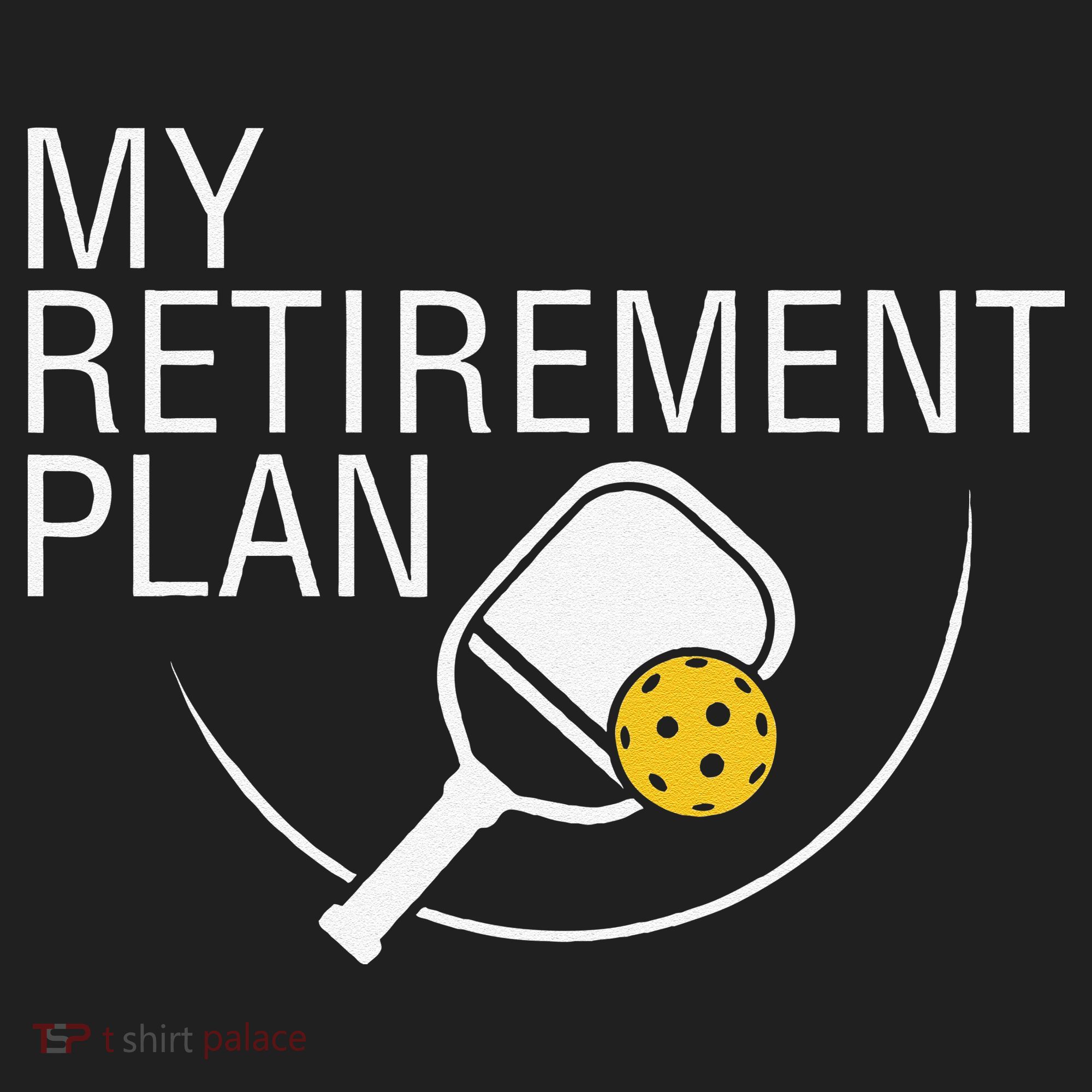 My Retirement Plan Funny Pickleball Adult Drive Performance Visor