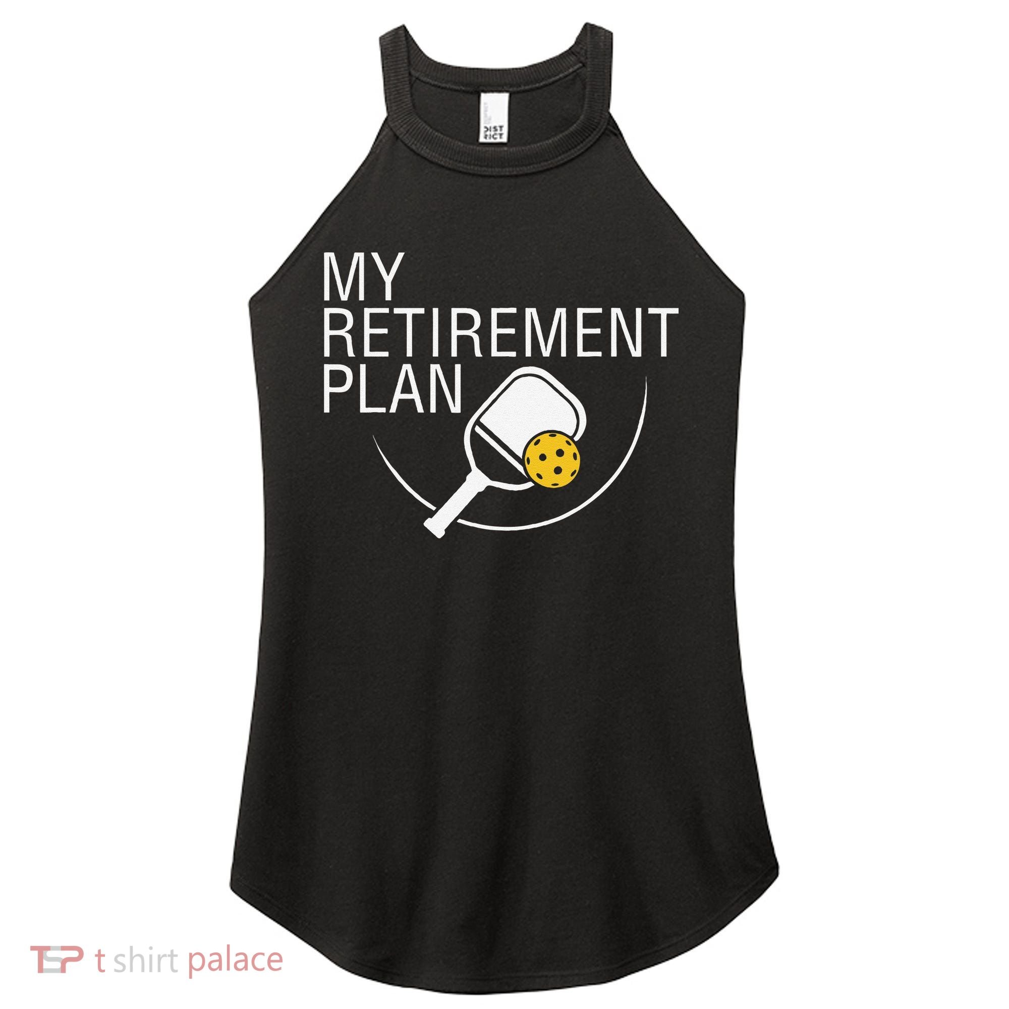 My Retirement Plan Funny Pickleball Women's Perfect Tri Rocker Tank