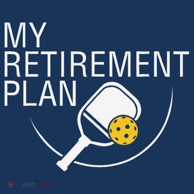My Retirement Plan Funny Pickleball Comfort Colors Heavyweight Long Sleeve T-Shirt